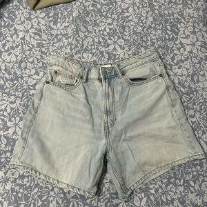 Zara Denim Shorts in Light Blue